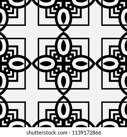 Art Deco Pattern. Seamless vintage background. Minimalistic geometric design. Vector line design. 1920-30s motifs. Luxury vintage illustration