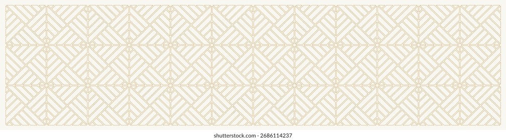 Art-Deco-Muster nahtlos weiß und goldenen Hintergrund. Grafische Illustration für Wanddekoration, Banner, Textilien und Innenausstattung.