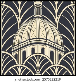 Art Deco Pattern. Vintage decorative elements. Hand drawn background. Islam, Arabic, Indian, ottoman motifs. Perfect for printing on fabric or paper.
Luxury ornamental background. 