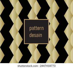 Art Deco Patterns. Seamless black and gold backgrounds