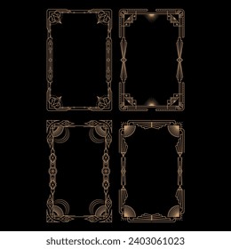 Art Deco Portrait Frame Illustration