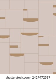 Art deco quadristic vintage