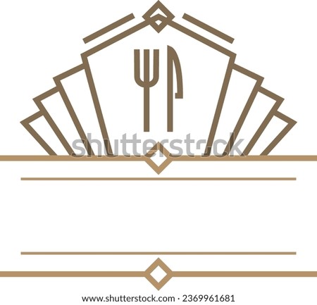 an art deco restaurant emblem