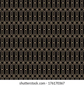 Art Deco retro pattern for wallpaper