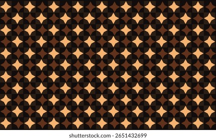 Art Deco Round Geometric Abstract Pattern Background