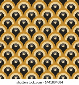 Art Deco Scales Seamless Pattern