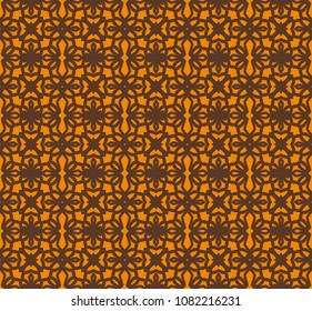 Art deco seamless floral pattern background, antique stylish ornament, vector repeating texture