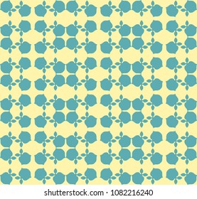 Art deco seamless floral pattern background, antique stylish ornament, vector repeating texture