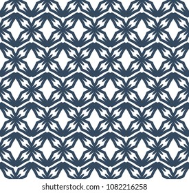 Art deco seamless floral pattern background, antique stylish ornament, vector repeating texture