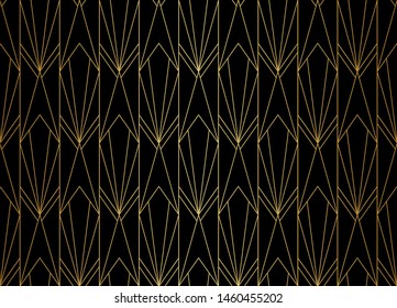 Art deco seamless pattern. Abstract vector background. Geometric elegant texture.