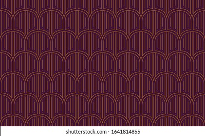 Art deco seamless pattern. Abstract vector background. Geometric elegant texture.