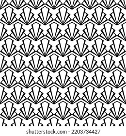 Art Deco seamless pattern. Abstract texture in vintage retro style.