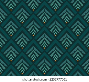 Art deco seamless pattern. Abstract vector background. Geometric elegant texture.