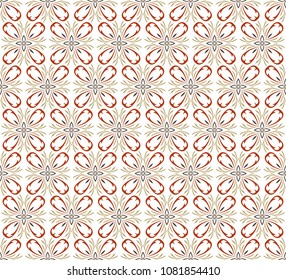 Art deco seamless pattern background, antique stylish ornament,vector repeating texture