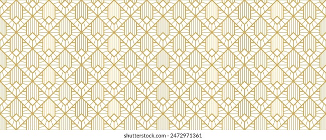 Art Deco Seamless pattern background, Abstract pattern background decorative graphic design wallpaper background for your design , vector illustration