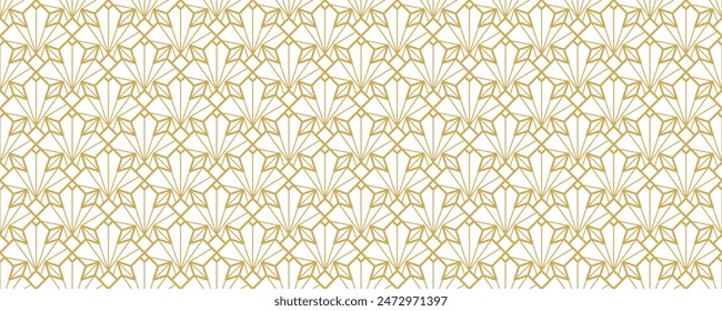 Art Deco Seamless pattern background, Abstract pattern background decorative graphic design wallpaper background for your design , vector illustration