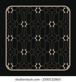 Art Deco Seamless Pattern Backgrounds.
