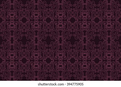 Art deco seamless pattern. Black and gold color. Ornament. Vector.