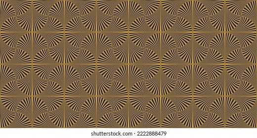 Art Deco Seamless Pattern. Classic vintage geometric background. Vector illustration. Abstract geometric. Template for your design of tile, wallpaper, graphic design, fabric, fashion, textile. 