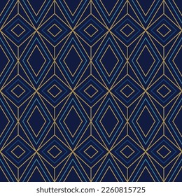 Art deco seamless pattern design with art noveau elements