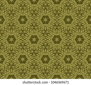 Art Deco seamless pattern with geometric ornament. Vector illustration. For design