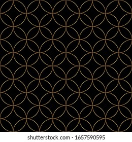 Art Deco Seamless Pattern. Geometric decorative texture. Vector illustration.