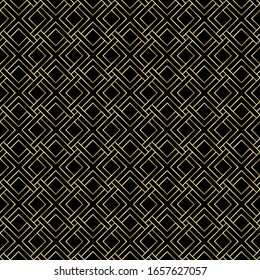 Art Deco Seamless Pattern. Geometric decorative texture. Vector illustration.
