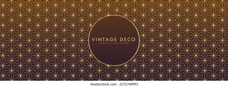 Patrón Art Deco sin fisuras en un estilo geométrico bohemio elegante para el fondo. Motivo creativo vectorial clásico asiático. Ornamento decorativo de los años 60.