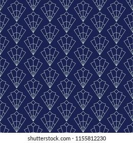 Art Deco Seamless Pattern, Geometrical Background for design, cover, textile, wallpaper, decoration in vector 