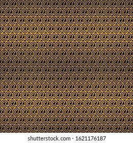 Art Deco Seamless Pattern. Golden luxury vintage background. Fan scales ornaments. Geometric decorative retro papers. Vector 1920s design. Vintage illustration.
