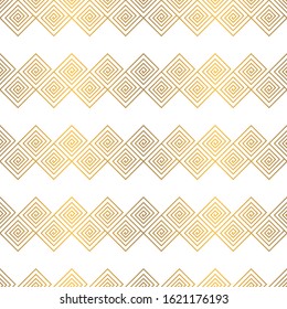 Art Deco Seamless Pattern. Golden luxury vintage background. Fan scales ornaments. Geometric decorative retro papers. Vector 1920s design. Vintage illustration.