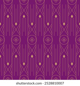 Art Deco Seamless Pattern Illustration