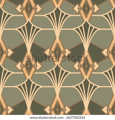 Art Deco Seamless Pattern Illustration