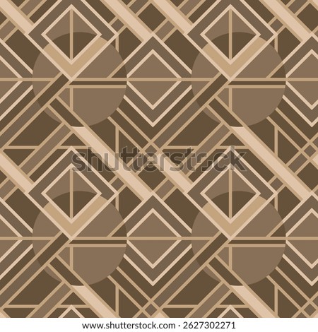 Art Deco Seamless Pattern Illustration