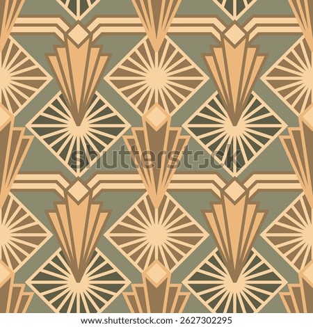 Art Deco Seamless Pattern Illustration
