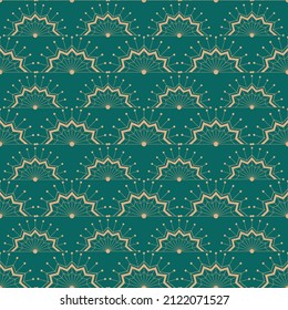 Patrón Art Decó sin inconvenientes. Papel mural geométrico de lujo, elegante ornamento retro clásico. Resumen de vectores