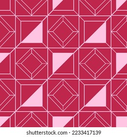 Art deco seamless pattern. Luxury geometric nouveau wallpaper, elegant classic retro ornament. Vector abstract