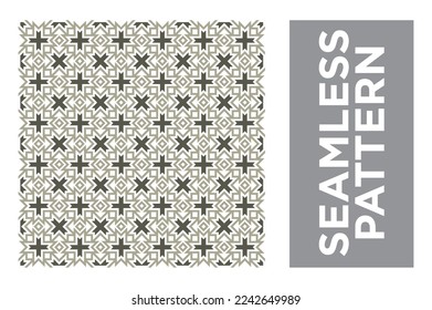 Art Deco Seamless Pattern on White Background