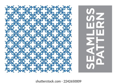 Art Deco Seamless Pattern on White Background