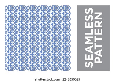 Art Deco Seamless Pattern on White Background