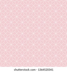 Art Deco Seamless Pattern - Repeating pattern design with art deco motif in pink and white