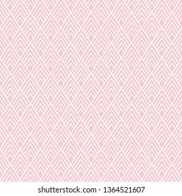 Art Deco Seamless Pattern - Repeating pattern design with art deco motif in pink and white