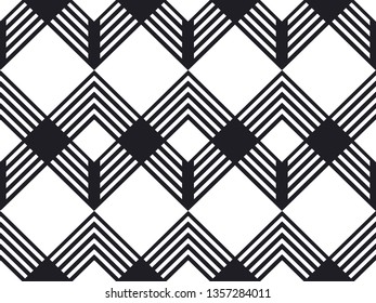 Art Deco seamless pattern. Retro vintage ornamental geometrical pattern, ornate texture