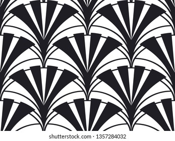 Art Deco seamless pattern. Retro vintage ornamental geometrical pattern, ornate texture