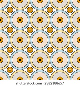 Patrón Art Decó Seamless. Textura de arte de línea retro. Ilustración vectorial del fondo geométrico elegante