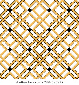 Art deco Seamless Pattern. Retro line art texture. Vector Illustration of Stylish Geometric Background