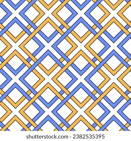 Art deco Seamless Pattern. Retro line art texture. Vector Illustration of Stylish Geometric Background