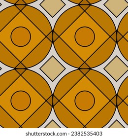 Art deco Seamless Pattern. Retro line art texture. Vector Illustration of Stylish Geometric Background