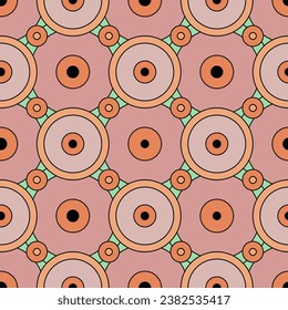 Patrón Art Decó Seamless. Textura de arte de línea retro. Ilustración vectorial del fondo geométrico elegante