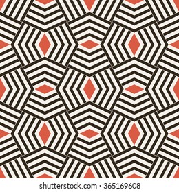 Art deco seamless pattern. Stylish modern geometric texture. Repeating polygonal shapes, lines, rhombuses. Monochrome. Backdrop. Web. Vector element of graphic design